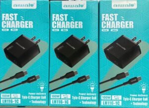 CARGADOR AIWA TYPE-C 100W 3A  1C LH1